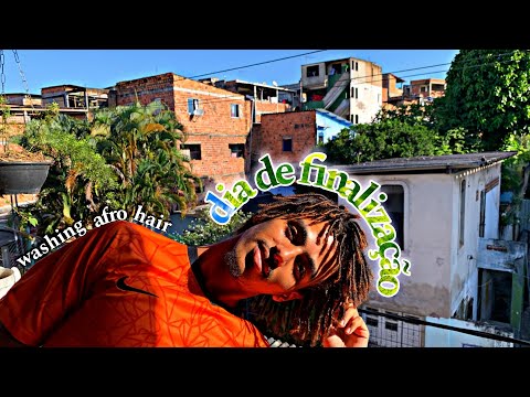 ASMR WASHING AFRO HAIR, LAVANDO e FINALIZANDO MEU CABELO NA FAVELA 🇧🇷🌎😡 #asmr 🌎 #afrohair