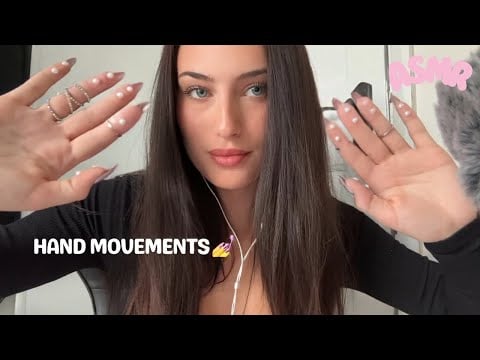 ASMR Hand Movements with Long Nails | Visual Triggers & Tingly Sounds
