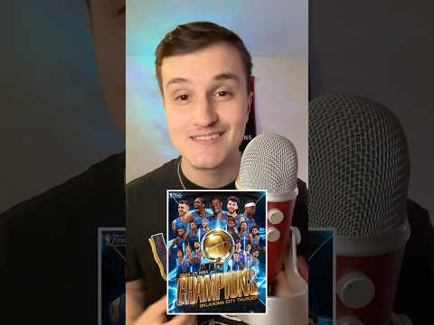 The OKC Thunder Are The NBA Champions 🏀 ( ASMR ) #shorts #nba #asmr