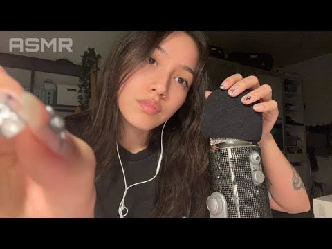 ASMR ☆ Tingly Fast & Aggressive Triggers w/ Rambles (mic triggers, nails, acupuncture doll,..)
