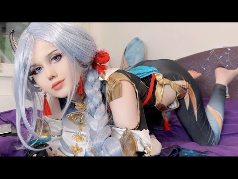 ♡ ASMR POV: Shenhe Comforts You In Bed ♡ Girlfriend RP 🌺 Genshin Impact Cosplay