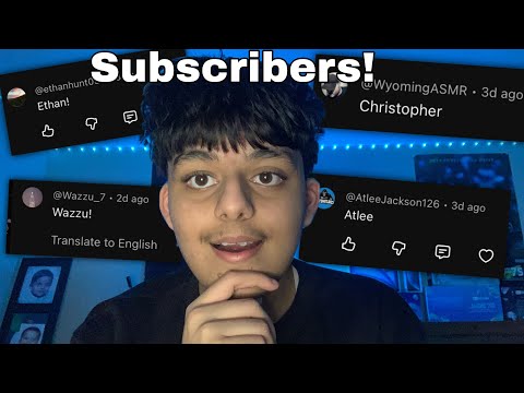 ASMR Saying My Subscribers Names!