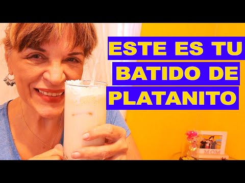 BATIDO DE PLATANITO o BANANA🍌RECETA RAPIDA Y FACIL🍌NO ASMR