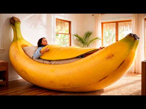 Can You Sleep in a Banana? This Bed Thinks So🍌 Oddly Satisfying ASMR