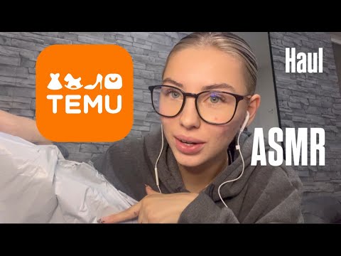 ASMR Temu Haul & Unboxing with Soft Whispering, Nail Tapping & Relaxed Chit Chat