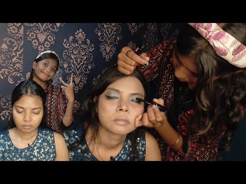 Asmr : Relaxing and shooting makeup 💄 done by baijanti 😌