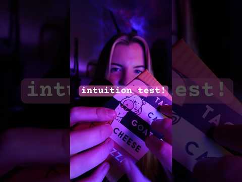 how good is your intuition??? #asmr #intuition #interactive