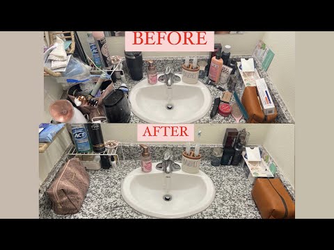 ASMR clean my bathroom counter with me ♡