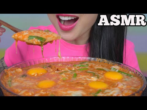 ASMR CHEESY SOFT DESSERT RICE CAKE + RAW EGG YOLK (EATING SOUNDS) NO TALKING | SAS-ASMR
