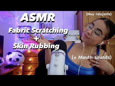 El ASMR FABRIC SCRATCHING que necesitas para dormir hoy😪💤| ASMR Skin Rubbing en español | Pandasmr