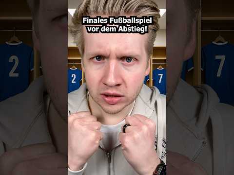 Finales Fußballspiel vor dem Abstieg! #asmr