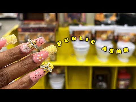 PUBLIC ASMR IN TARGET | Tag Rubbing, Organizing Candles,Lofi, Camera Tapping, Price Check & Rambling