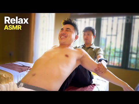 ASMR: "He bent me Skillfully!" Intense Vietnamese Traditional Massage!