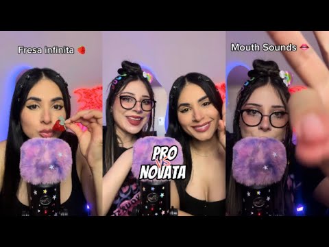 Pro Vs Novata 🥊 ¿quién ganó? Jajaja #asmr #asmrmouthsounds #relax #satisfying