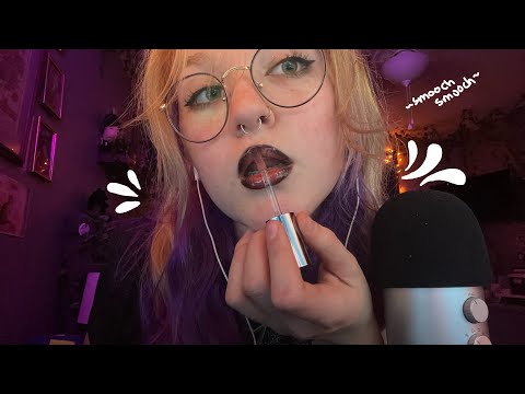 ASMR kisses and lip gloss application 💋💜