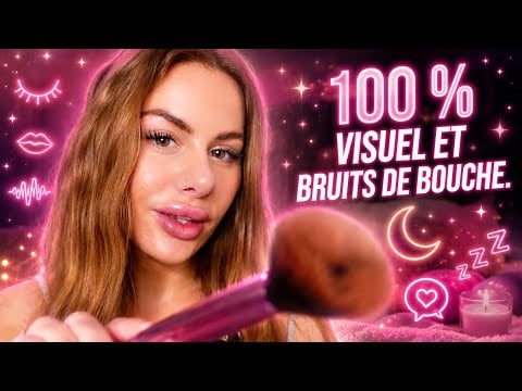 ASMR I 100% ULTIME VISUAL + MOUTH SOUNDS PROFOND (hypnose visuel, brushing, pinceaux, shein)