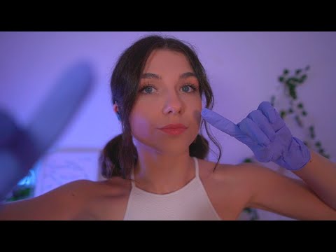 ASMR | TOCANDO tu CARITA hasta que TE RELAJES 💤 (Guantes y Mouth Sounds Suaves) | Lonixy ASMR