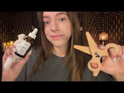ASMR Personal Attention For 30 Minutes | Face Attention, Plucking, Brushing 