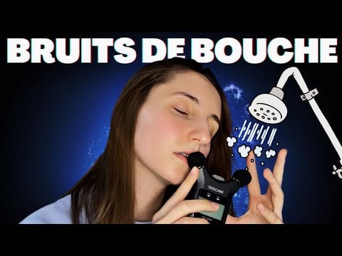 ASMR FR | Bruits de bouche dans ma douche 🚿💦 (ça rime mdr)