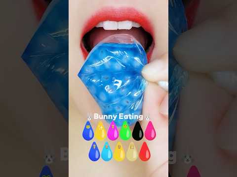 water & bubble tea eating asmr #mukbang #shorts