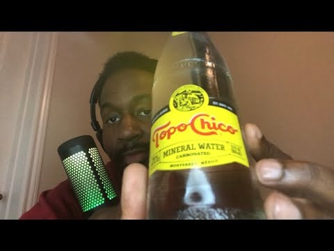 ASMR Topo Chico SPARKLING MINERAL WATER Review