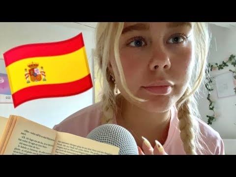 ASMR in SPANISH 🇪🇸 (Trying again) Clicky whispers & Reading 📖 ASMR 💗