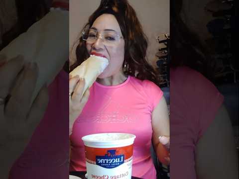 BREAD WITH COTTAGE CHEESE # #everyone #sweetcupcake #shortsfeed #bread #cottagecheese #challenge