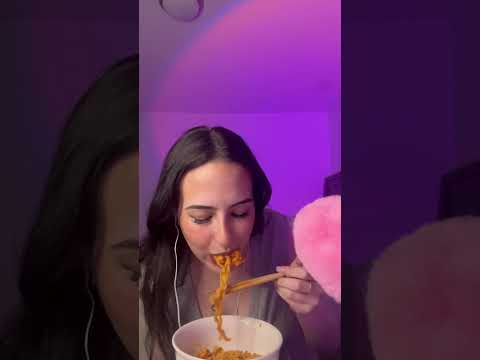 Hit 1k on tiktok and had to celebrate!! #buldakramen #buldak #mukbang #asmrmukgbang #asmr #relax