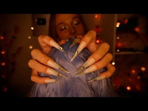 ASMR head massage and scratching for instant sleep 🪄😴