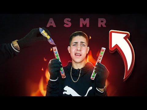 ASMR MASCANDO CHICLETES DIFERENTES *sons de mastigação*