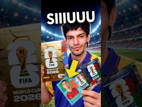 CRISTIANO RONALDO ME SALIÓ EN EL ÁLBUM MUNDIAL 2026 #asmr #shorts #panini #asmrsounds #comedia