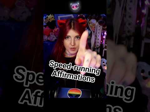 Speed running affirmations #ASMR #relax
