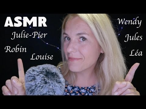 ASMR FR 🥰 Je chuchote vos prénoms proche du micro Part 2