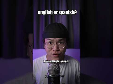 english or spanish 💀? #asmr