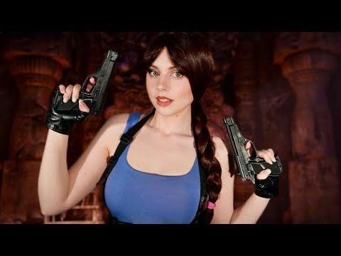 ASMR Lara Croft Kidnaps You 🔍 Tomb Raider Roleplay, Kidnapping, Interrogation, Up-Close Inspection