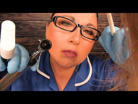 ASMR Scalp Check and Ear Cleaning (Scalp Treatment, Ear Scraping, Ear Exam) Medical Roleplay