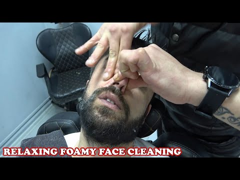 ASMR BARBER SKIN CARE 💈 CRACKS 💈 FOAMY THERAPY 💈 head,ear,neck,back,waist,arm massage #asmrsleep