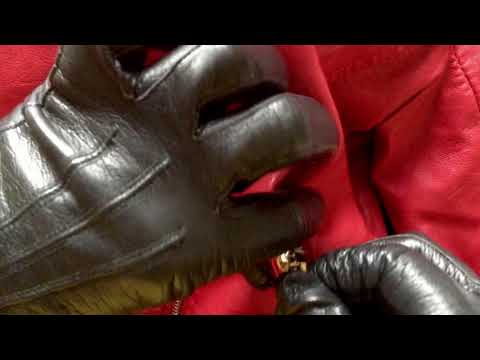 LEATHER  GLOVES🖖🤚  SQUEEZING & TWISTING🤎🖤  CREAKY  LEATHER 🎧 [[ASMR]]