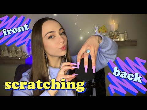 ASMR Front to Back Mic Scratching 💆‍♀️☆