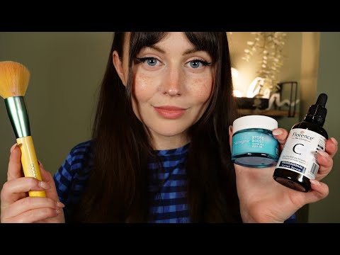 ASMR Spring Skincare & Makeup Roleplay |  Personal Attention