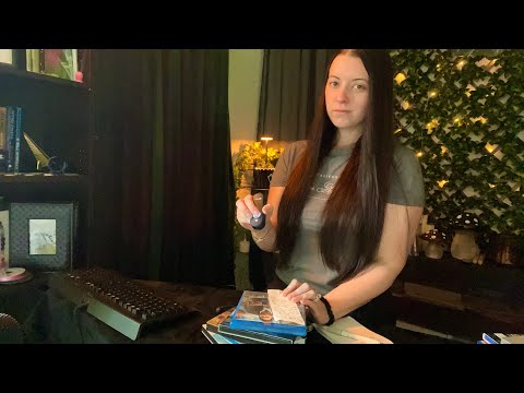 ASMR Movie Rental Store Checkout | Typing, Writing, Scanning, Gripping Sounds