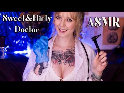 ASMR Flirty & Sweet Doctor Ear Cleaning , Ear Exam - Roleplay, Flirty Medical F4A