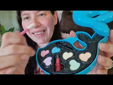 ASMR Doing your make up but with pretend make up ! Sit back & Relax !