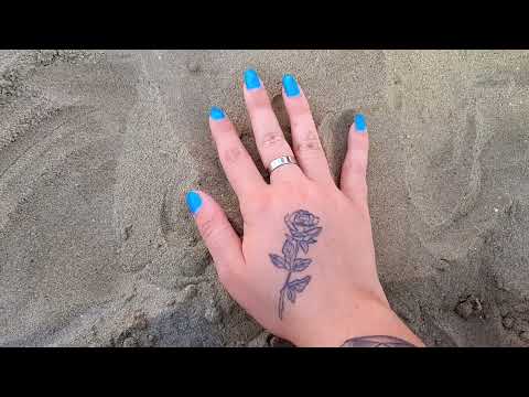 VISUAL TRIGGER WITH SAND + SEA SOUND😴💜 | ASMR ITA