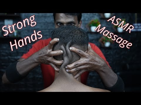 Strong Hands Deep Tissue Head Massage By Sadhan Barber | ASMR Head Massage Therapy For Better Sleep