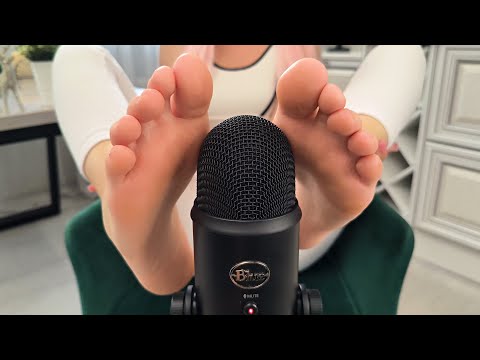 ASMR FEET TOUCHING YOUR MIC