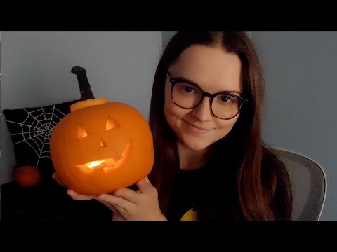 ASMR | Carving a Pumpkin 🎃 Soft Spoken Halloween ASMR