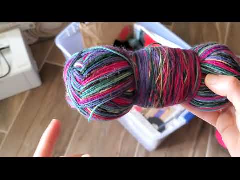ASMR tour of my yarn stash