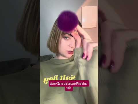 Asmr sons de boca e pincel na tela #asmr #relax #visualtingle #tingles #asmrcaseirinho #asmrshorts