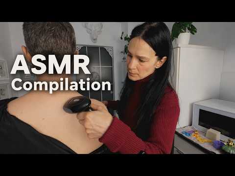 ASMR Compilation - Skin & Shoulder Care / Eye Exam & Glasses Fitting / Allergy Test / Physical Exam